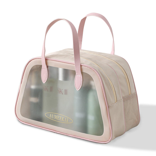 Translucent Waterproof Toiletries Bag: Organize with Wet Dry Separation
