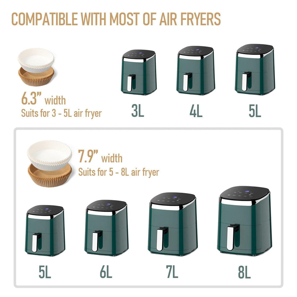 TOGOO Air Fryer Disposable Paper Liner, 100PCS Non-stick