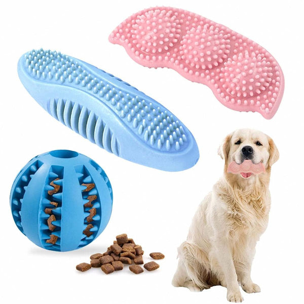 Puppy Chew Toys 3-Pack, Clean Teeth Dog Toys