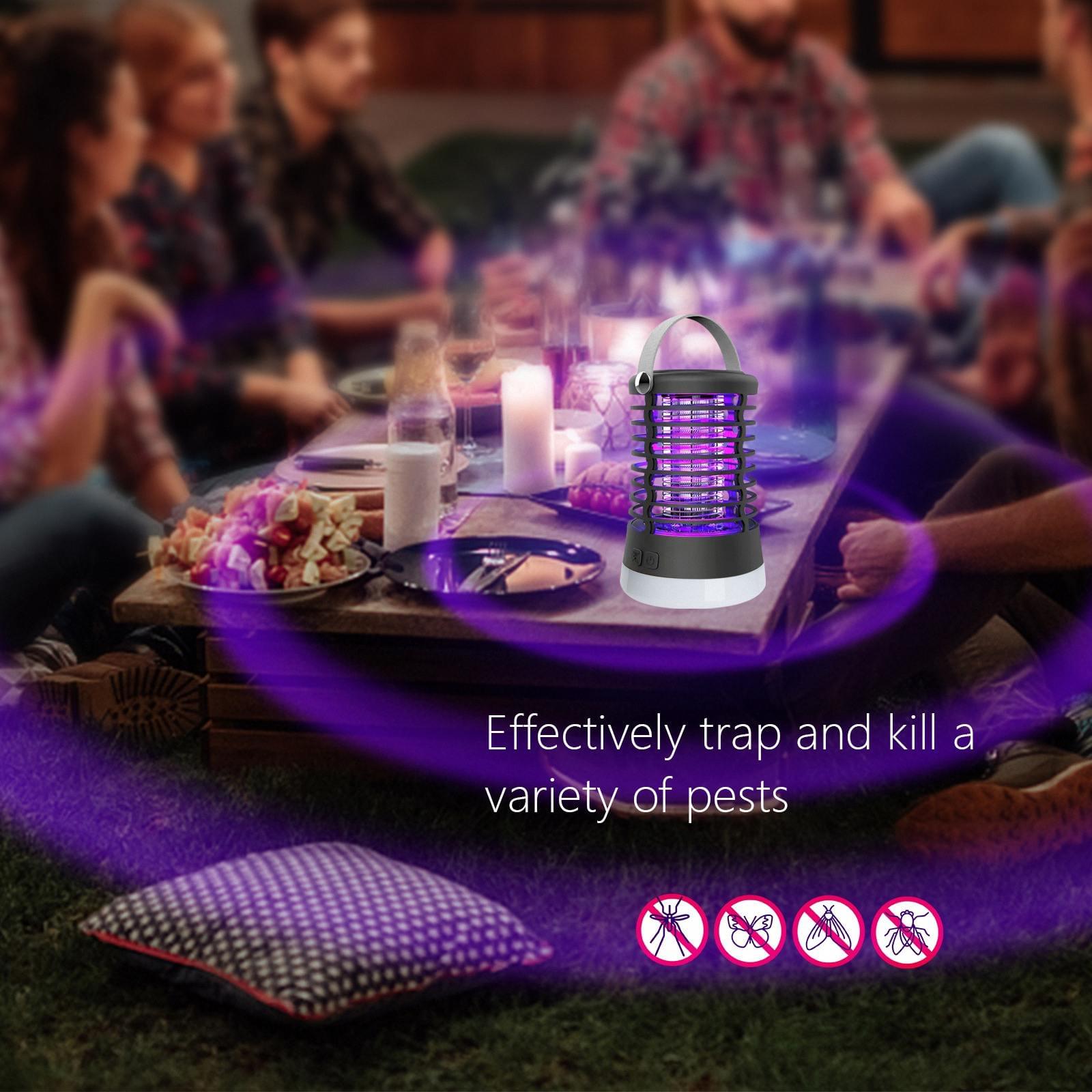 Lámpara LED repelente de mosquitos para exteriores, luz para acampar