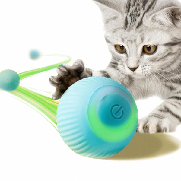 Interactive Cat Ball Toy, 360° Automatic Moving Ball Puzzle Toy