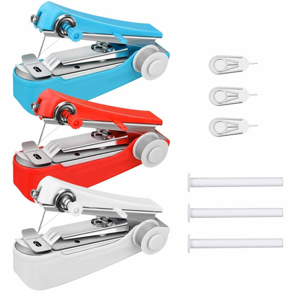 3 Pieces Handheld Sewing Machine Portable