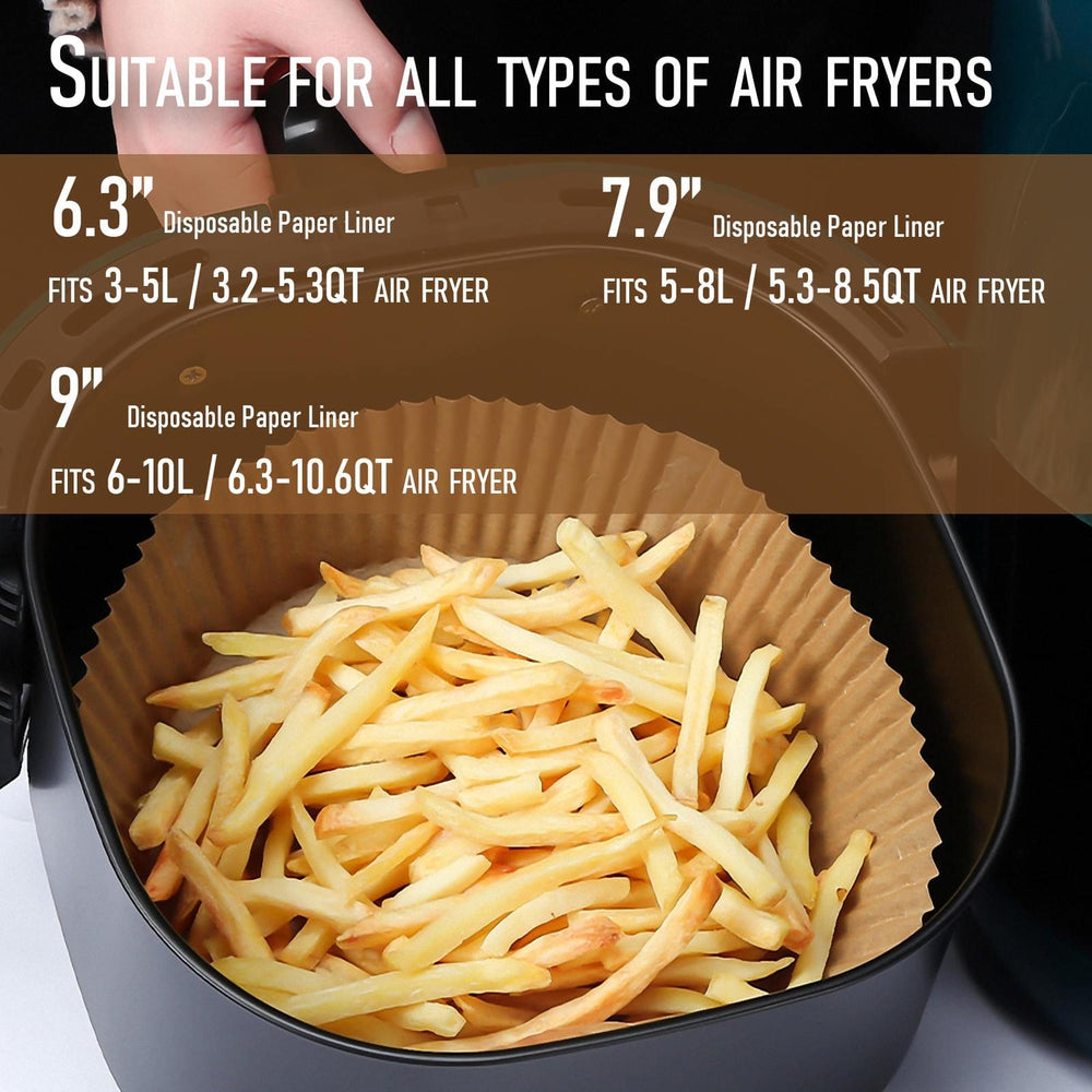 6.3 - 9 inches Air Fryer Disposable Paper Liners, Round – BOXTOHEART